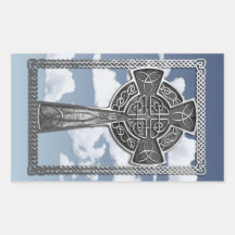Worn Metal Cross Stickers