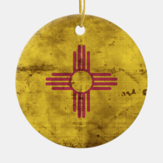 worn new mexico flag christmas ornament worn new mexico flag christmas ornament