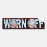"Worn Off" distressed Obama sticker bumper stickers
