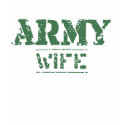 Worn Stencil Army Wife t-shirts