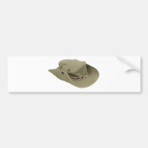 WornOutbackHat103109 copy Bumper Sticker