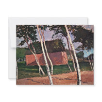 Worpsweder Landscape By Modersohn-Becker Paula Personalized Invites