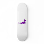Worried Purple Dragon Skate Board