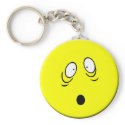 Worried Smiley Keychain