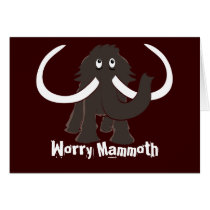 Worry Mammoth cards by haywiregraphics Worry Mammoth cards
