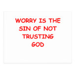 WORRY POSTCARD
