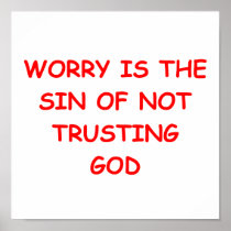 WORRY POSTER