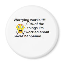 Worrying Refrigerator Magnet
