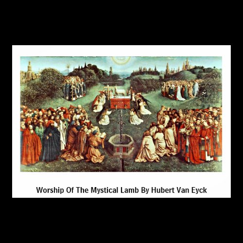 Worship Of The Mystical Lamb By Hubert Van Eyck Posters