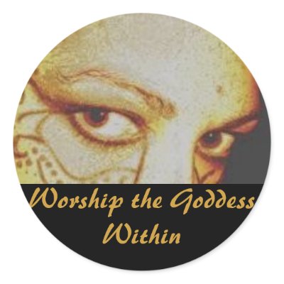 Worship the Goddess Within Sticker by jaguarstalks
