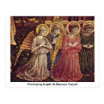 Worshiping Angels By Benozzo Gozzoli Postcard