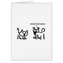 Worst Cat Ever cards by emoticant Worst Cat Ever cards