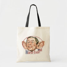Worst Ever President Anti Bush Gear Bag