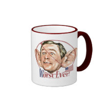 Worst Ever President Anti Bush Gear Mug