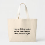Worst fifteen minutes canvas bags