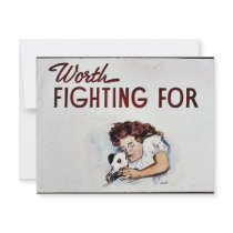 Worth Fighting For invitations by ww2posters Worth Fighting For invitations