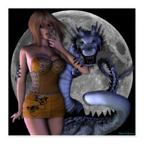 "Worth the Fight" Sexy Dragon Pinup Girl Artwork posters by sexyshirts2 "Worth the Fight" Sexy Dragon Pinup Girl Artwork posters