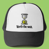 worth the wait pc hourglass icon hats