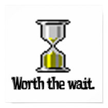 worth the wait pc hourglass icon posters