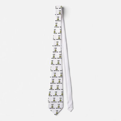 worth the wait pc hourglass icon tie by geekme