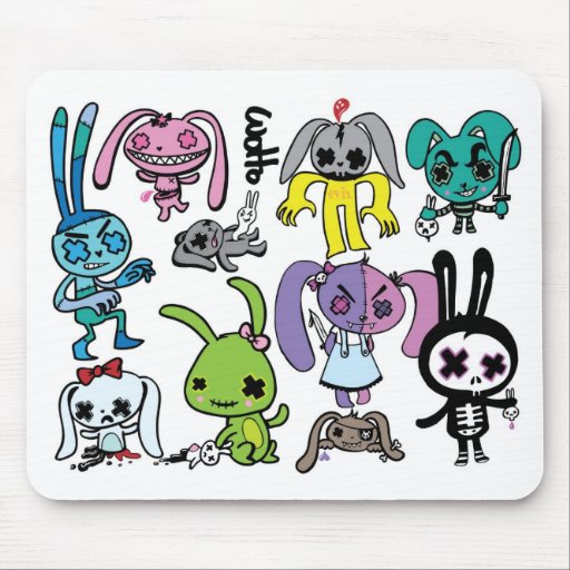 wotto Mousepad - Evil Bunnies