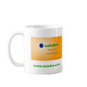 Woubie Mug w/ stacked logo small & url
