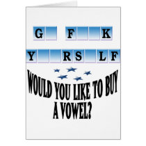 Woul you like to buy a vowel? cards by CelebrityShop Woul you like to buy a vowel? cards