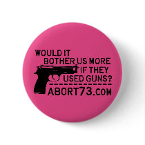 Would it Bother Us More if They Used Guns? Abort73 Pinback Button