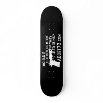 Would it Bother Us More if They Used Guns? Abort73 Skateboard Deck
