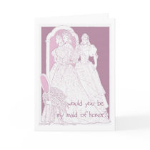 would you be my maid of honor cards