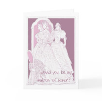 would you be my matron of honor cards