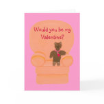 Would you be my Valentine, teddy bear cards