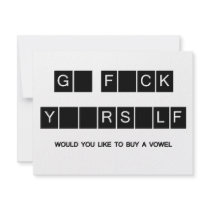 Would You Like To Buy A Vowel invitations