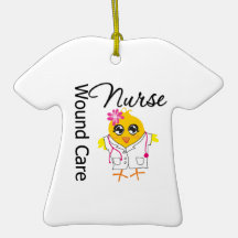 Wound Care Nurse Chick Christmas Ornaments