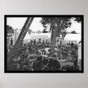 Wounded Soldiers in the Civil War Hospital 1862 posters
