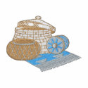 Woven Baskets embroidered shirts
