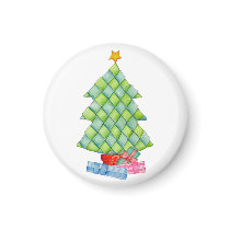 Woven Christmas Tree magnets by floatinglemons Woven Christmas Tree magnets