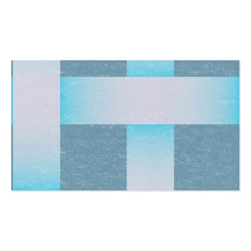 Woven fabric texture shades of blue business card (back side)