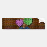 Woven Hearts Bumper Sticker