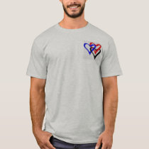 Woven Hearts t-shirts by puckschilde Woven Hearts t-shirts