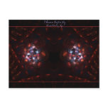 Woven Infinity fractal art postcard