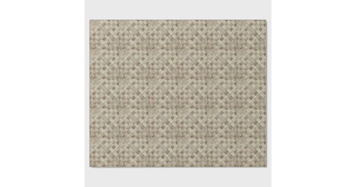 Woven Palm Matting Wrapping Paper Zazzle