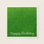 woven structure green paper napkin