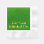 woven structure green paper napkin