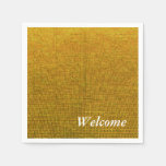 woven structure yellow disposable napkin