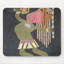 Woven wool dancer with baton, Paracas tribe Mousepad