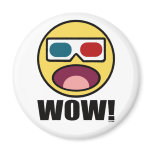 Wow! 3D Fridge Magnet