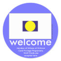 WoW Cards Welcome Sticker