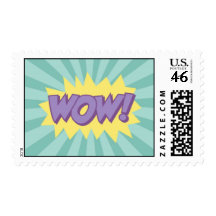 WOW comic book style effect Postage