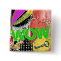 WOW DIGITAL ART PIN buttons